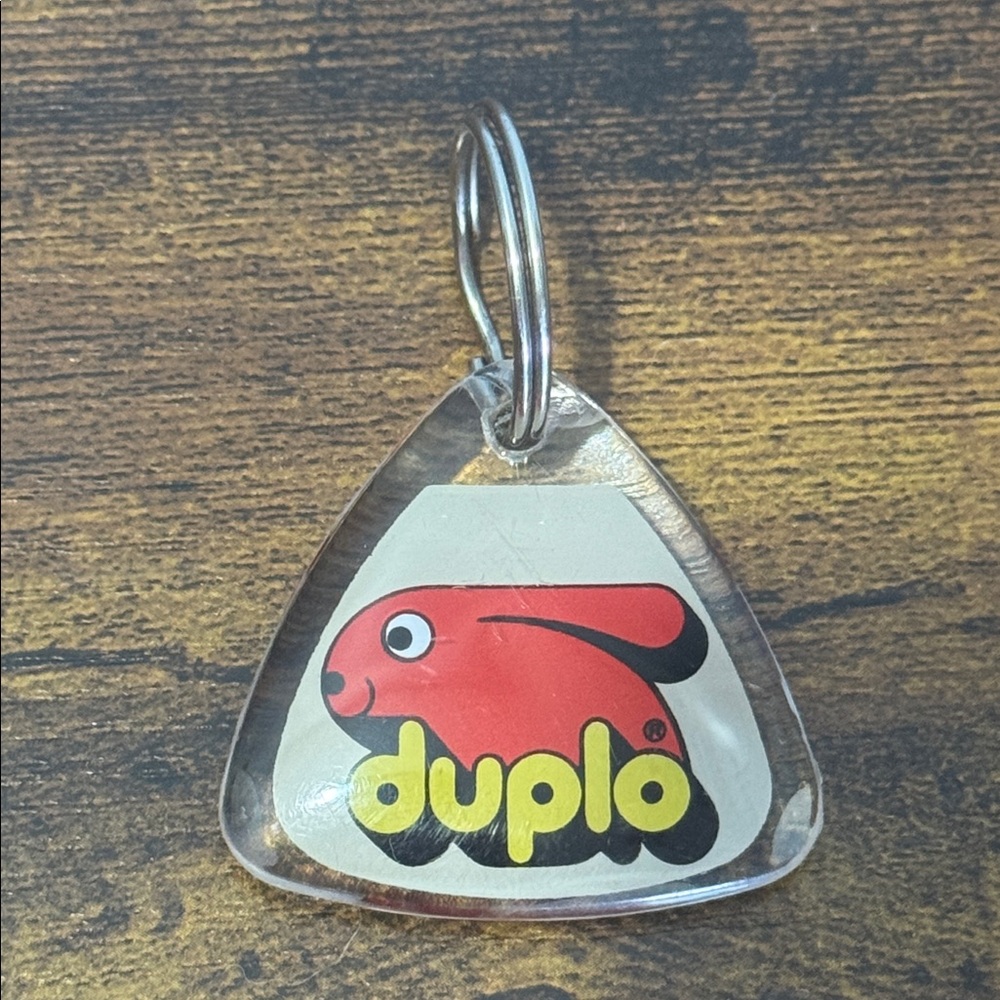 Vintage LEGO Duplo Keychain Red